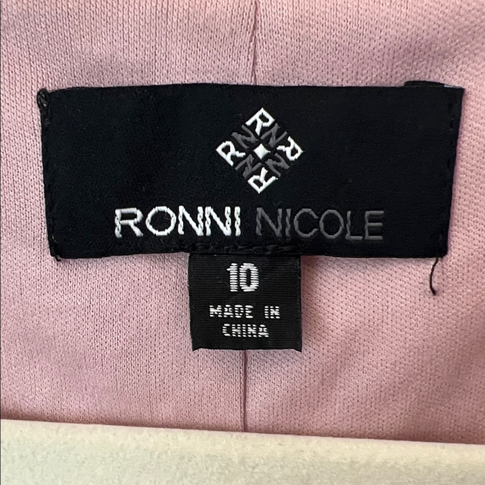 Ronni Nicole Blush Lace Mini Dress - Picture 4 of 6